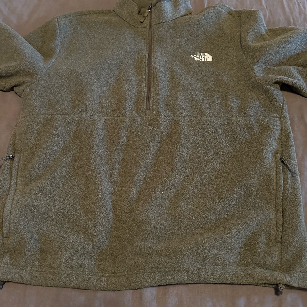 The North Face - Fleece Quarter 1/4 Zip Pullover XXL Green